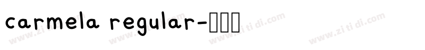 carmela regular字体转换